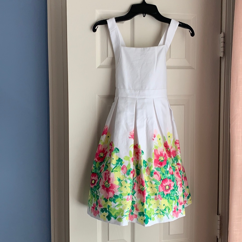 Janie and Jack white floral dress